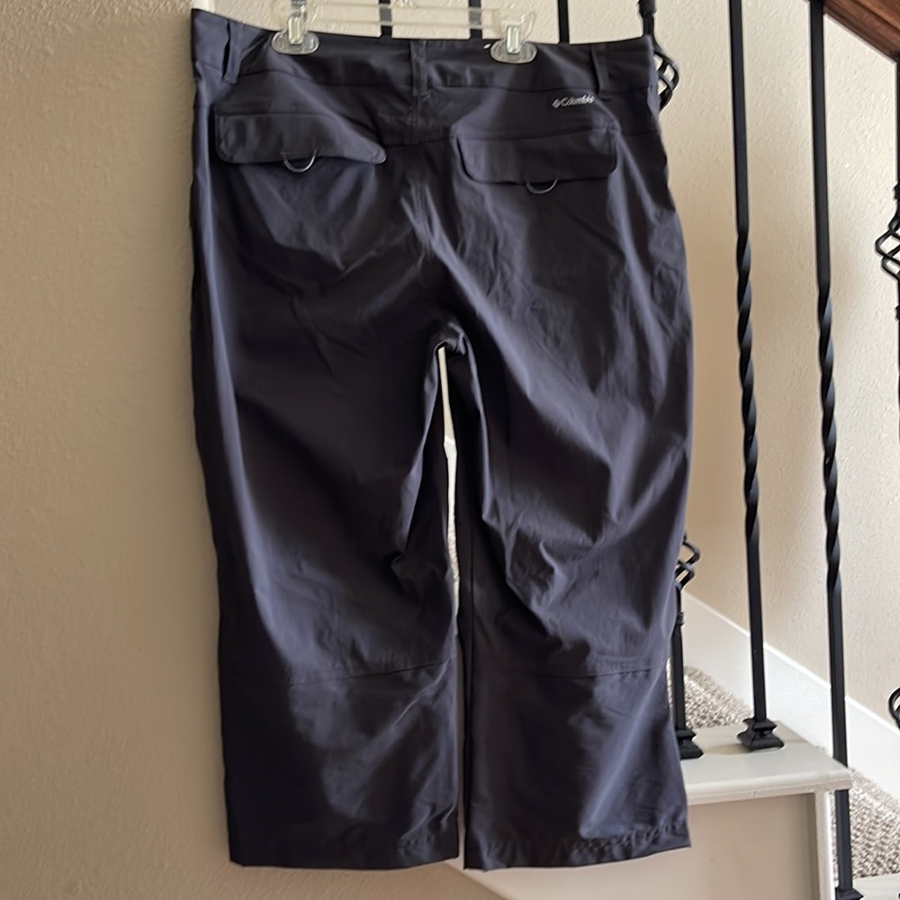 NWOT Columbia Sz 14 Charcoal Grey Clam Diggers - Picture 2 of 12